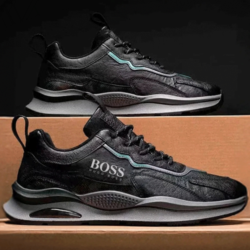 Sneakers Homme Premium Βоƨƨ Essential + Montre Classique Offerte